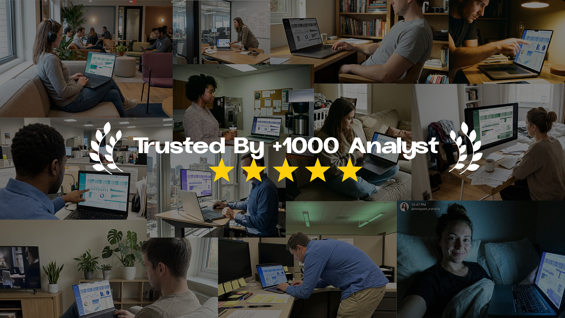 Trusted by +1000 Analysts